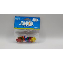 Fadekor színes virágok 12db/csomag 2,5cm