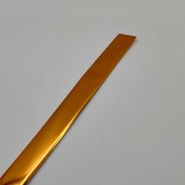 Masni - Összehúzható masni szalag - Metál bronz 19cm széles