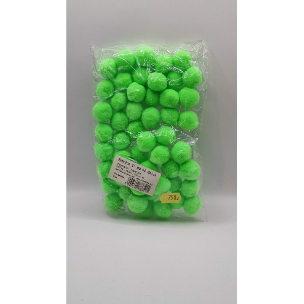 Pompom 20mm 50db/csomag zöld