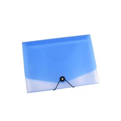 Harmónika mappa OPALINE 13 részes gumis kék 