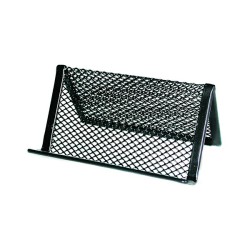 Névjegytartó fémhálós fekete