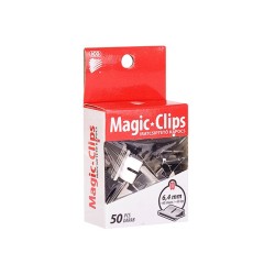 Iratcsíptető kapocs ICO Magic Clips 6,4mm 50 db/csomag 
