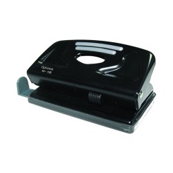 Lyukasztó OPTIMA H-1017 2 lyukú műanyag 10 lap fekete 