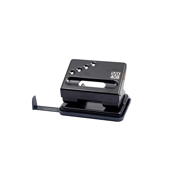 Lyukasztó SAX 408 2 lyukú fém 30 lap fekete 