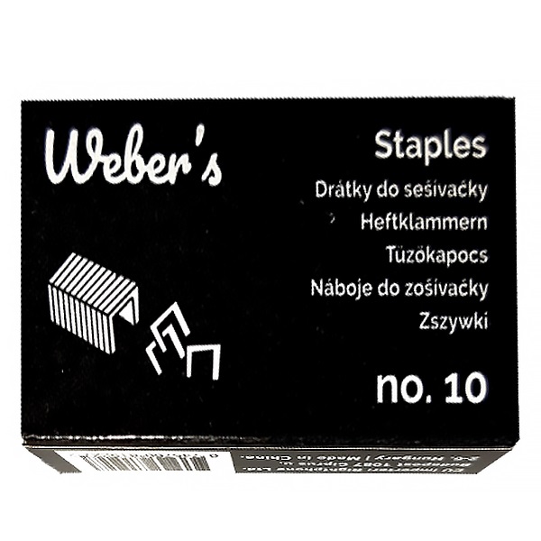 Tűzőkapocs WEBER`S No.10 1000db/dob 