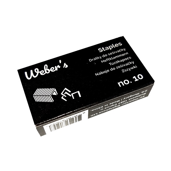 Tűzőkapocs WEBER`S No.10 1000db/dob 