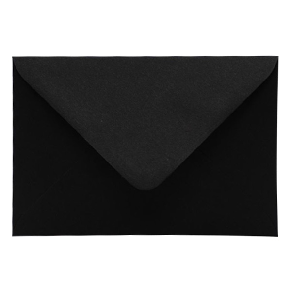 Boríték színes KASKAD LC/6 enyvezett 114x162mm 99 fekete 1db