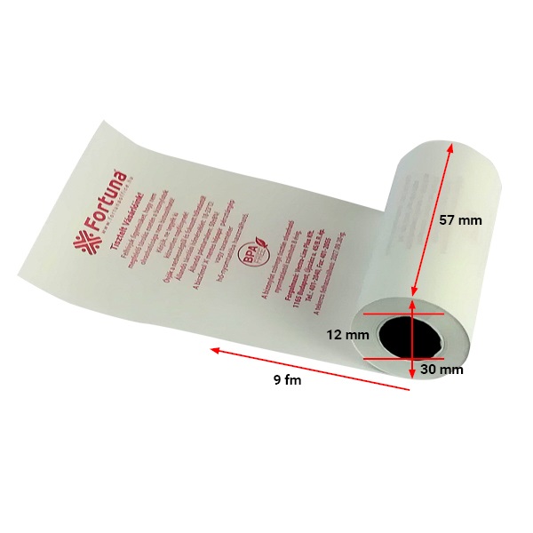 Thermo tekercs 57x30mm/12 9fm BPA Free (10-es csomag)