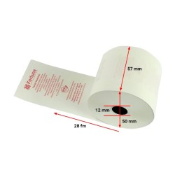 Thermo tekercs 57x50mm/12 28fm BPA Free (10-es csomag)