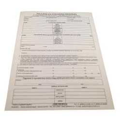 Nyomtatvány Adásvételi szerződés személygépkocsihoz A/4 1lap 4 példányos AREND3/2012/UJ