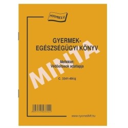 Nyomtatvány Gyermekegészségügyi kiskönyv C3341-49/ÚJ