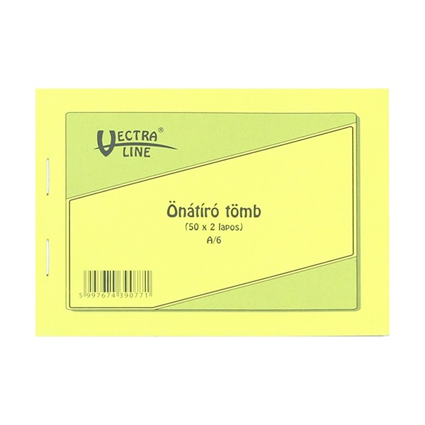 Önátírótömb VECTRA-LINE A/6 50x2 példány