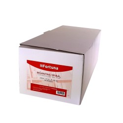 Iratspirál műanyag FORTUNA 14mm 81-100 laphoz fekete 100db/doboz