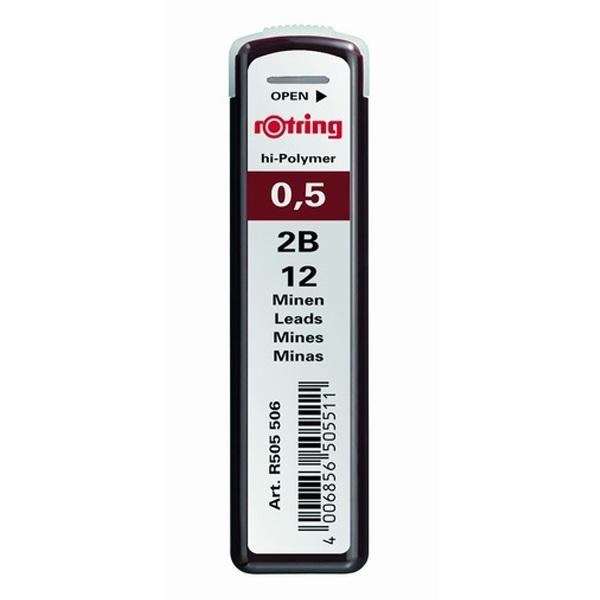 Grafitbél ROTRING 0,5mm 2B 