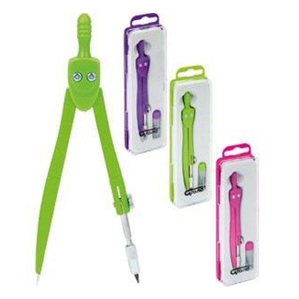 Körző GRAND körzőbéllel műanyag tokban ZÖLD