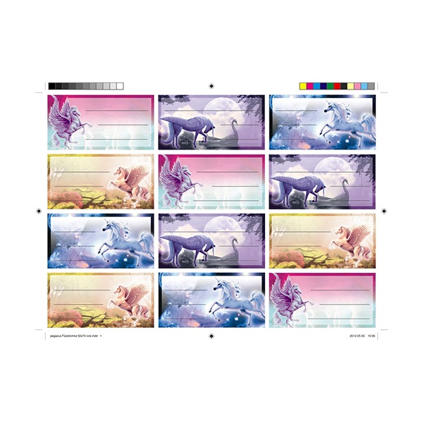 Füzetcíme mintás 10db/ív