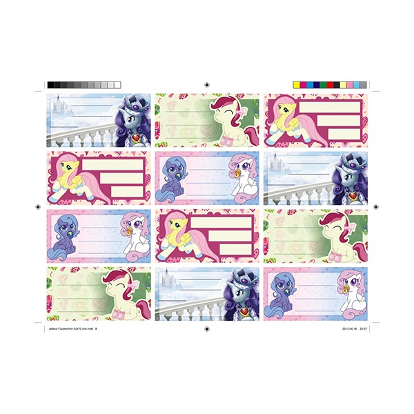 Füzetcíme mintás 10db/ív