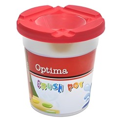 Ecsettál/pohár OPTIMA 200 ml piros