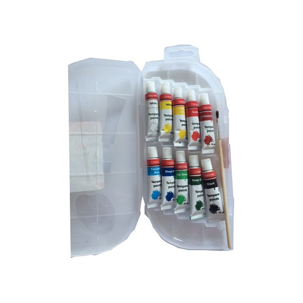 Tempera OPTIMA műanyag tokban 10 ml 10db-os készlet