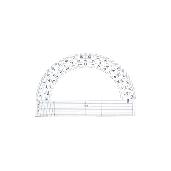 Szögmérő 180 fokos papír 