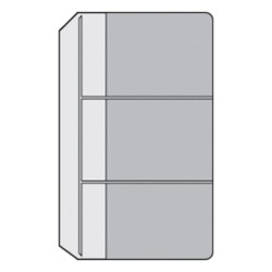 Gyűrűs kalendárium betét PLASTWELD névjegytartó 10lap/csomag