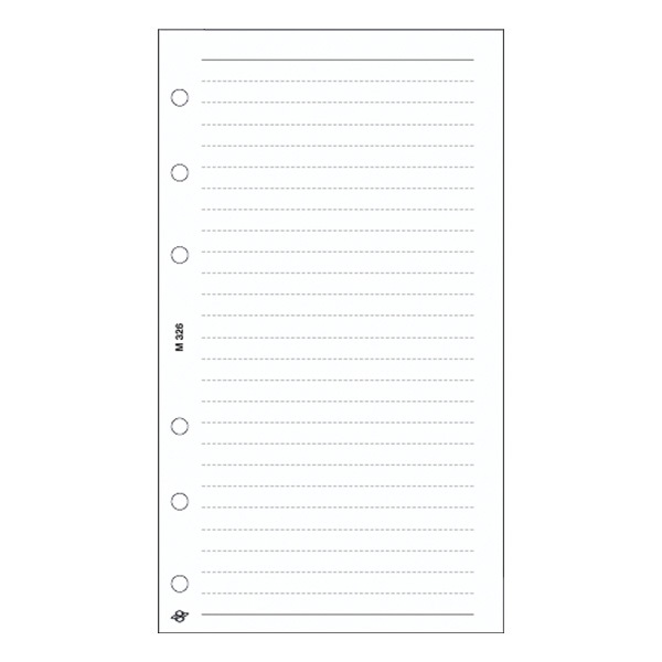 Gyűrűs kalendárium betét SATURNUS M326/F vonalas jegyzetlap fehér lapos