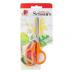 Olló iskolai ICO Süni rásegítős hegyes narancssárga 