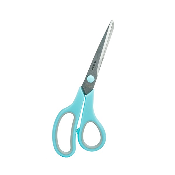 Olló irodai NEBULO 21,5cm gumírozott türkiz/szürke 