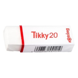 Radír ROTRING Tikky 20 papírtokos 64x12x22mm fehér 