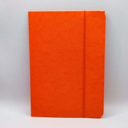 Gumis mappa A/5 prespán narancssárga