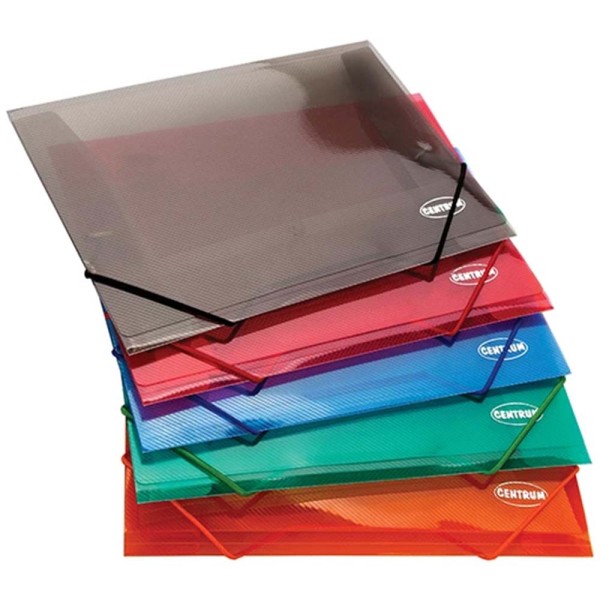 Gumis mappa CENTRUM A/5 műanyag kék