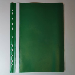 Gyorsfűző A/4 műanyag zöld Lefűzhető 