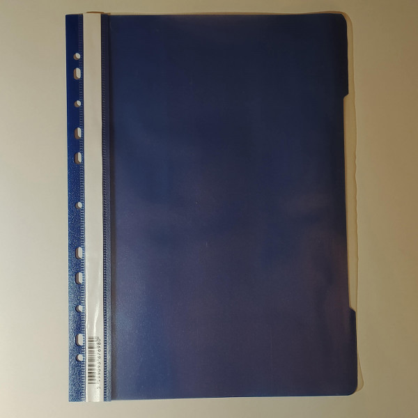 Gyorsfűző A/4 műanyag kék Lefűzhető 