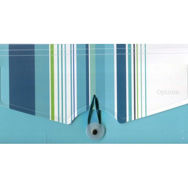 Csekktartó Optima 12 rekeszes 13x25cm műanyag