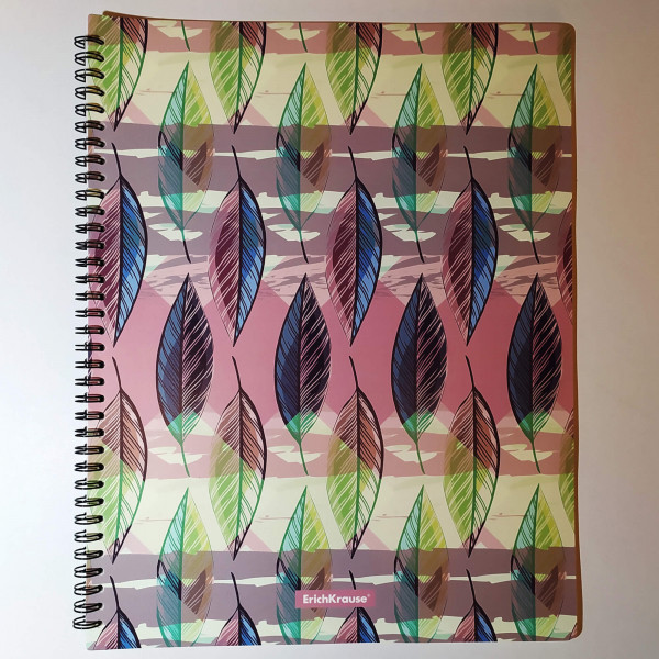 Iratvédő album ErichKrause Spirálozott 20 tasakos mintás 