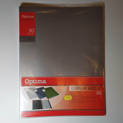 Iratvédő mappa OPTIMA 30 tasakos szürke 