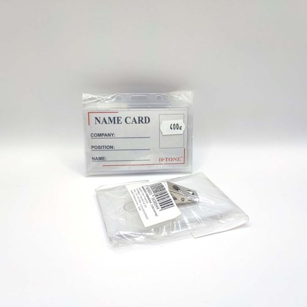 Névkitűző H-TONE kemény pvc csiptetős