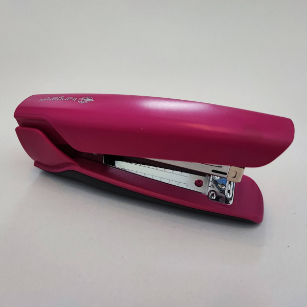 Tűzőgép KANGARO Nowa-335 asztali 30 lap 24/6 rózsaszín 