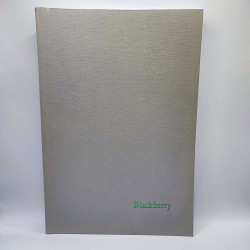 Beírókönyv Blackberry A/4 szürke puhafedeles 100 lapos sima RETRO