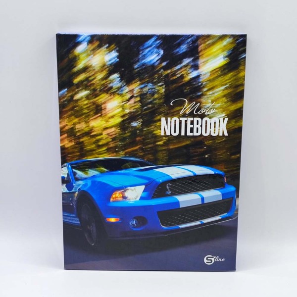 Jegyzetfüzet S-LINE A/5 96 lapos kockás keményfedeles