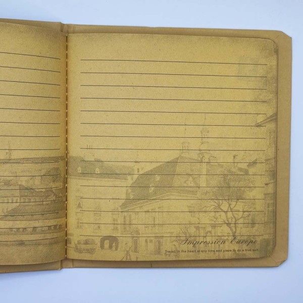 Jegyzetfüzet 13x14cm keményfedeles vonalas design belső