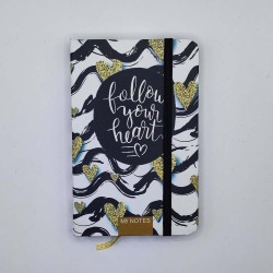 Jegyzetfüzet A/6 keményfedeles vonalas chamois belső