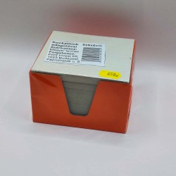 Kockatömb fehér 9x9x6 cm mintás tartóval