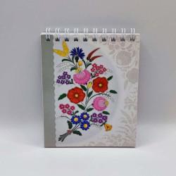 Jegyzetfüzet 9x10cm spirálozott puhafedeles sima