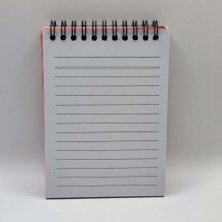 Jegyzetfüzet 10x14cm spirálozott keményfedeles vonalas
