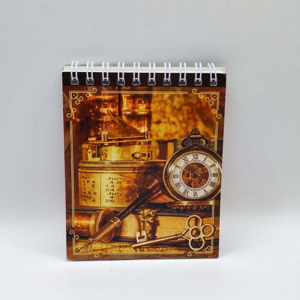 Jegyzetfüzet 9x10cm spirálozott puhafedeles sima