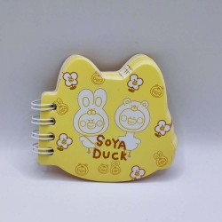 Jegyzetfüzet 7x7cm keményfedeles spirálozott