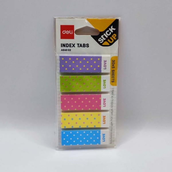 Oldaljelölő papír 45x15mm 5x30 lap