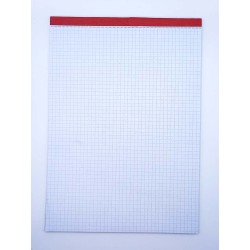 Jegyzettömb NYOMELL A/4 50 lapos kockás fejben sapkázott perforált