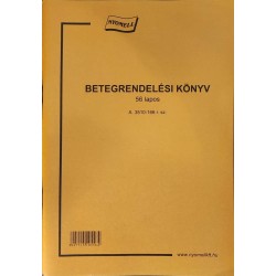 Nyomtatvány Betegrendelési könyv NYOMELL 56 lapos A.3510-166